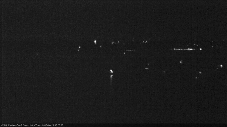 Lake Travis webcam, October 19, 2018 11:25 PM CT