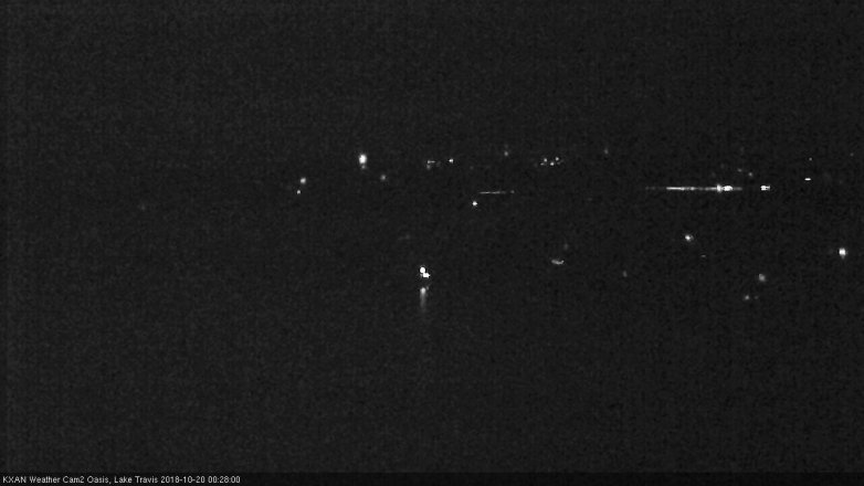 Lake Travis webcam, October 19, 2018 11:30 PM CT