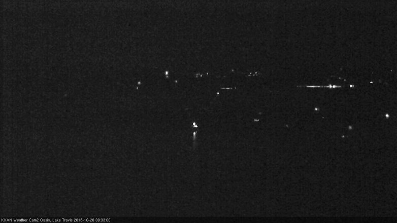 Lake Travis webcam, October 19, 2018 11:35 PM CT