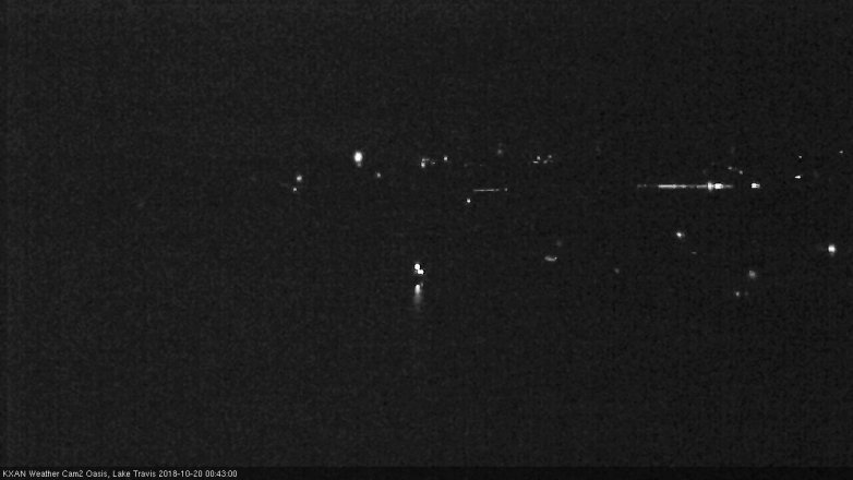 Lake Travis webcam, October 19, 2018 11:45 PM CT