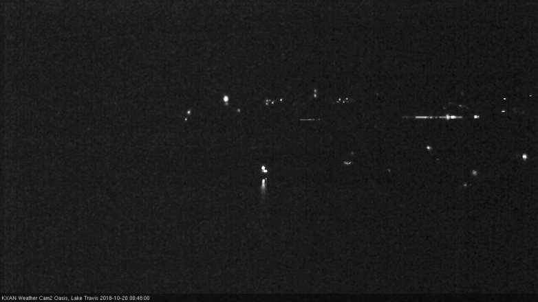 Lake Travis webcam, October 19, 2018 11:50 PM CT