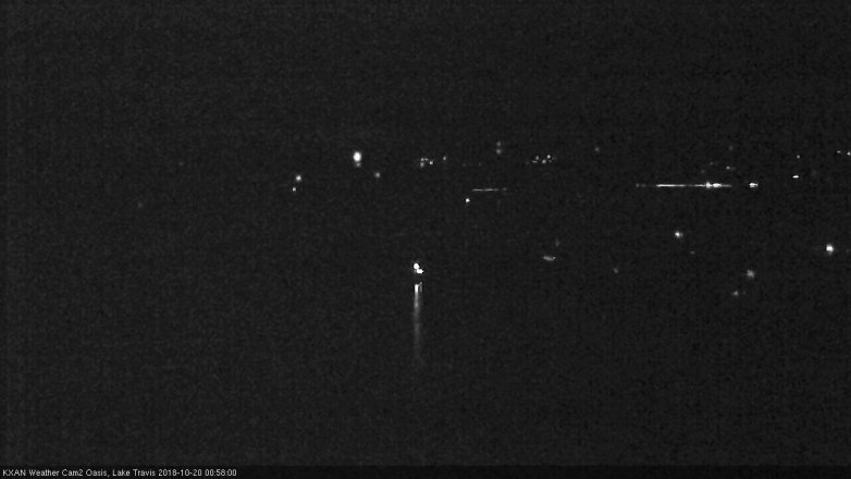 Lake Travis webcam, October 19, 2018 12:00 AM CT