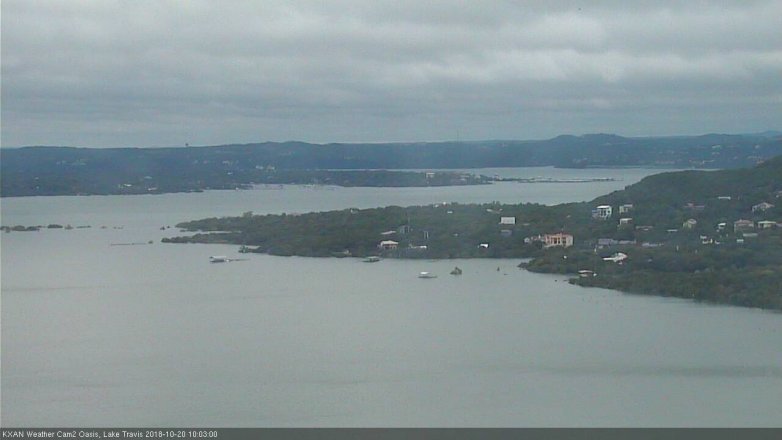 Lake Travis webcam, October 20, 2018 9:05 AM CT