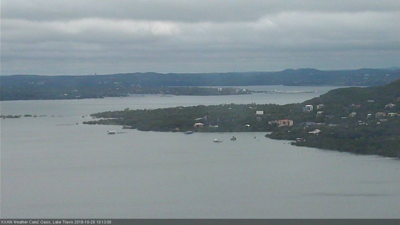 Lake Travis webcam, October 20, 2018 9:15 AM CT