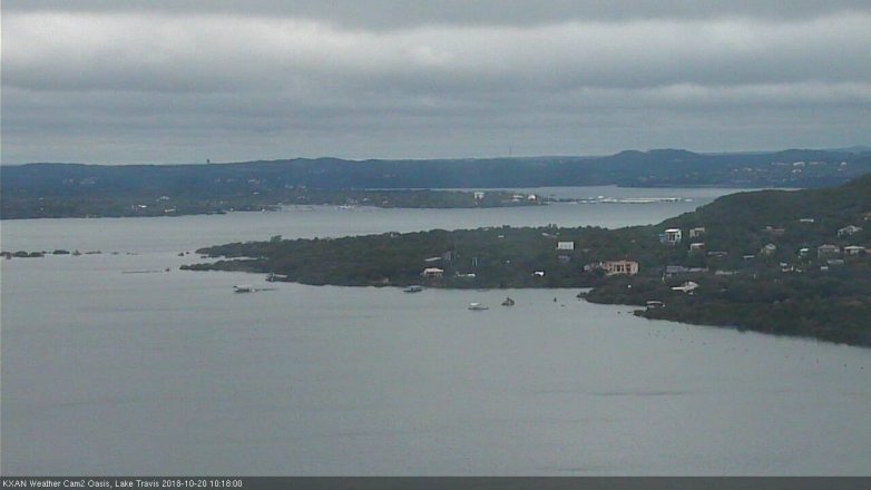 Lake Travis webcam, October 20, 2018 9:20 AM CT