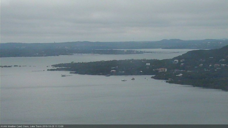 Lake Travis webcam, October 20, 2018 10:15 AM CT