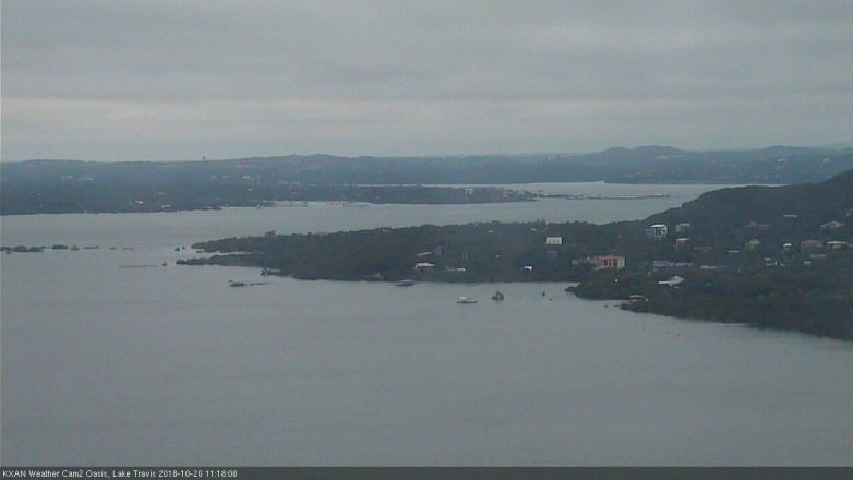 Lake Travis webcam, October 20, 2018 10:20 AM CT