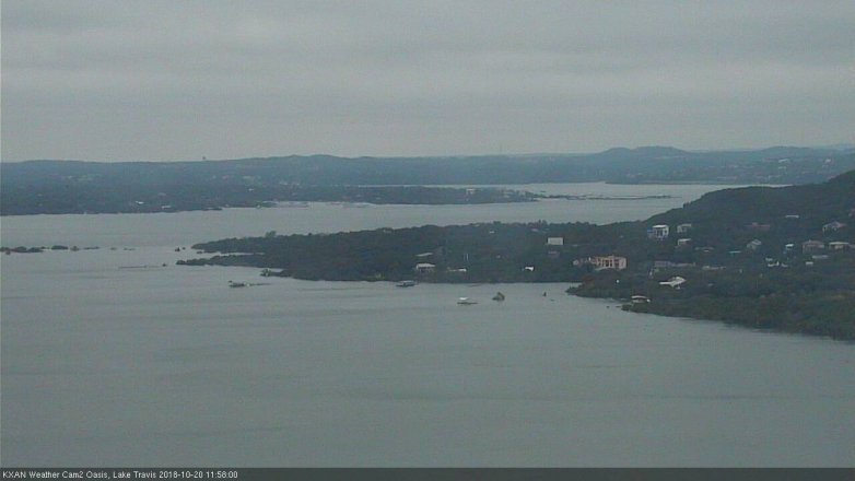 Lake Travis webcam, October 20, 2018 11:00 AM CT