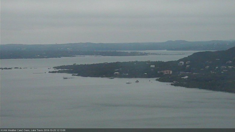 Lake Travis webcam, October 20, 2018 11:15 AM CT