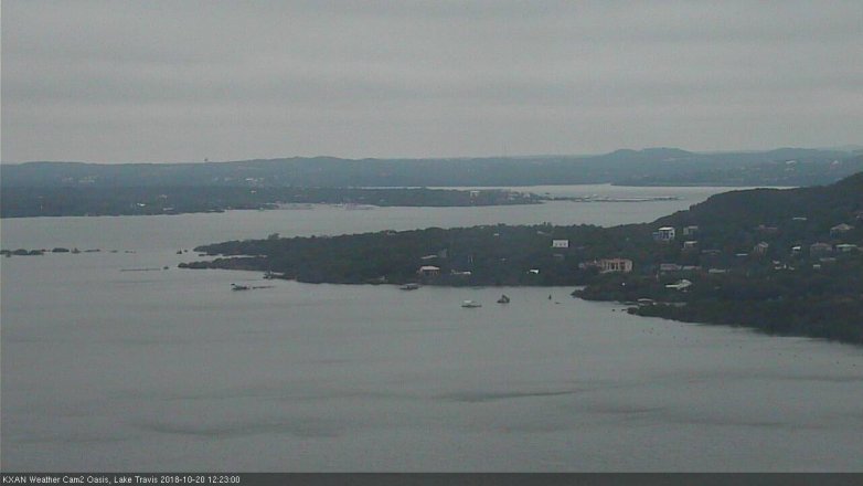 Lake Travis webcam, October 20, 2018 11:25 AM CT
