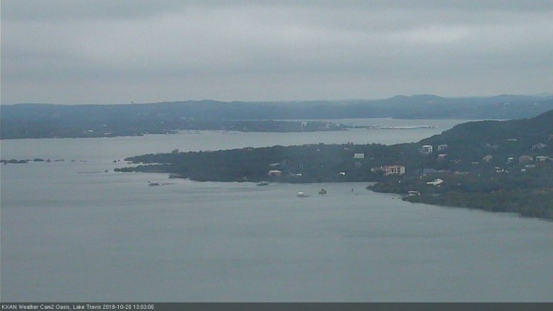Lake Travis webcam, October 20, 2018 12:05 PM CT