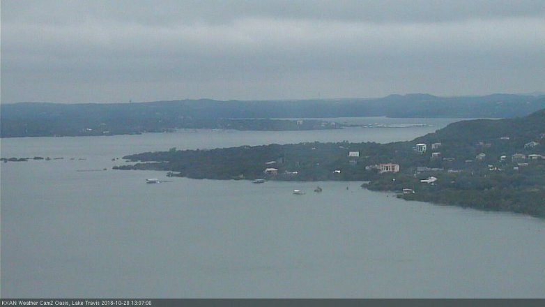 Lake Travis webcam, October 20, 2018 12:10 PM CT