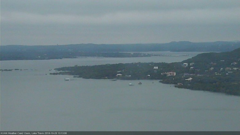 Lake Travis webcam, October 20, 2018 12:15 PM CT