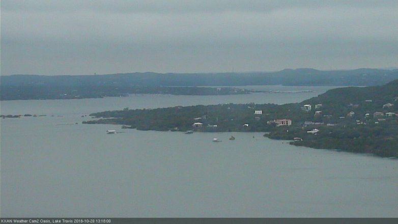 Lake Travis webcam, October 20, 2018 12:20 PM CT