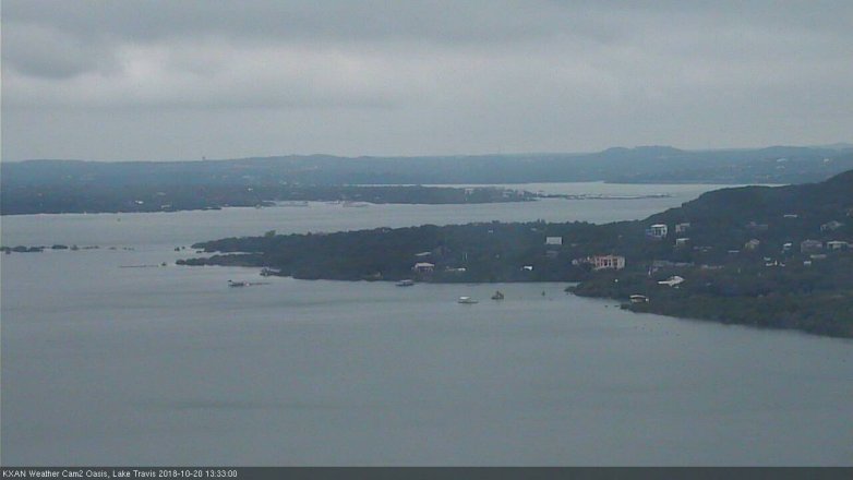 Lake Travis webcam, October 20, 2018 12:35 PM CT