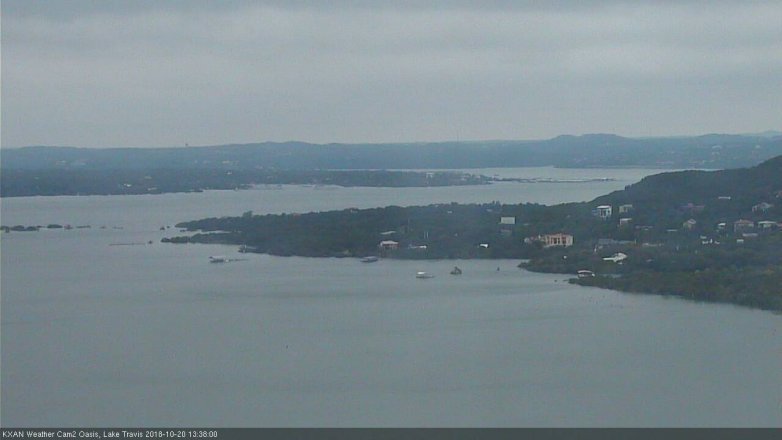Lake Travis webcam, October 20, 2018 12:40 PM CT