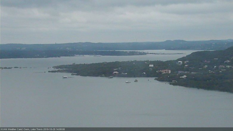 Lake Travis webcam, October 20, 2018 1:10 PM CT