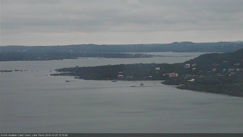 Lake Travis webcam, October 20, 2018 2:20 PM CT