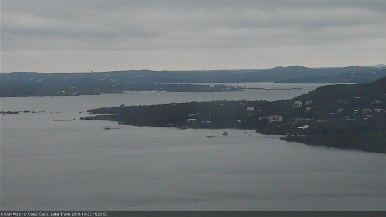 Lake Travis webcam, October 20, 2018 2:25 PM CT