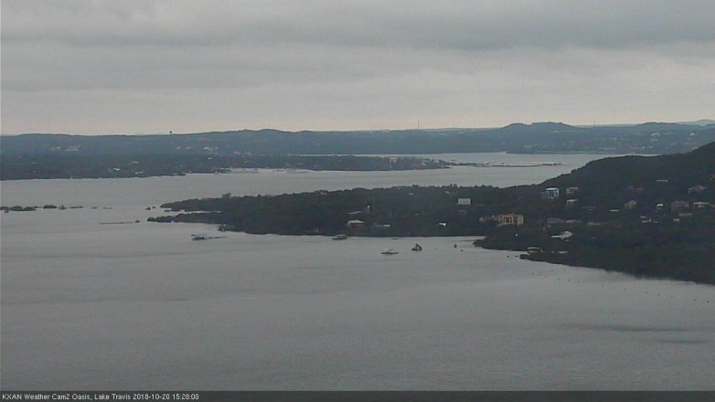 Lake Travis webcam, October 20, 2018 2:30 PM CT