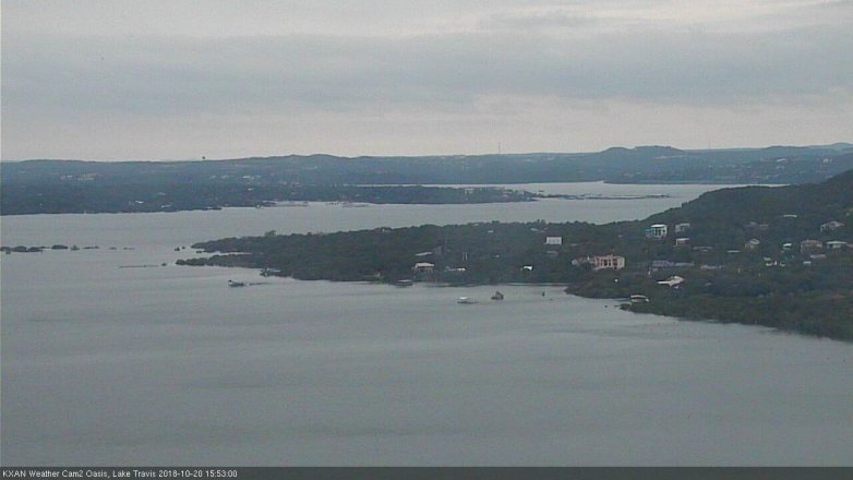 Lake Travis webcam, October 20, 2018 2:55 PM CT