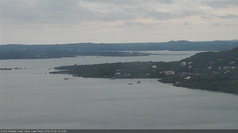 Lake Travis webcam, October 20, 2018 3:15 PM CT