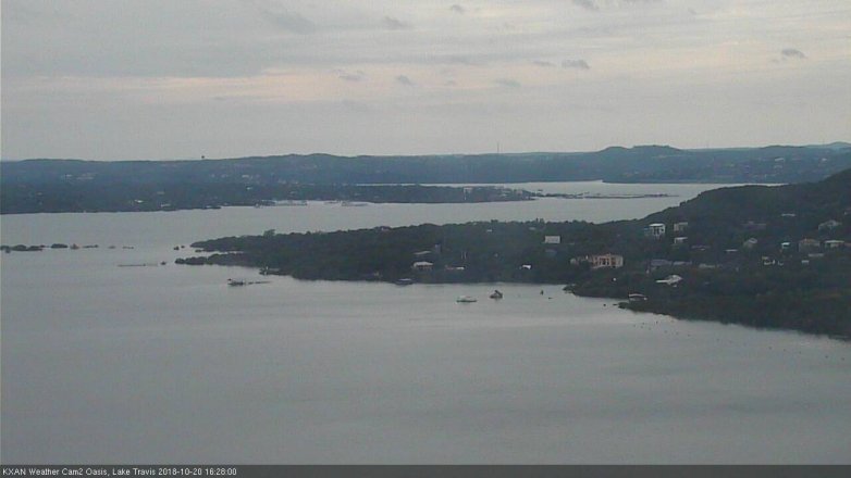Lake Travis webcam, October 20, 2018 3:30 PM CT