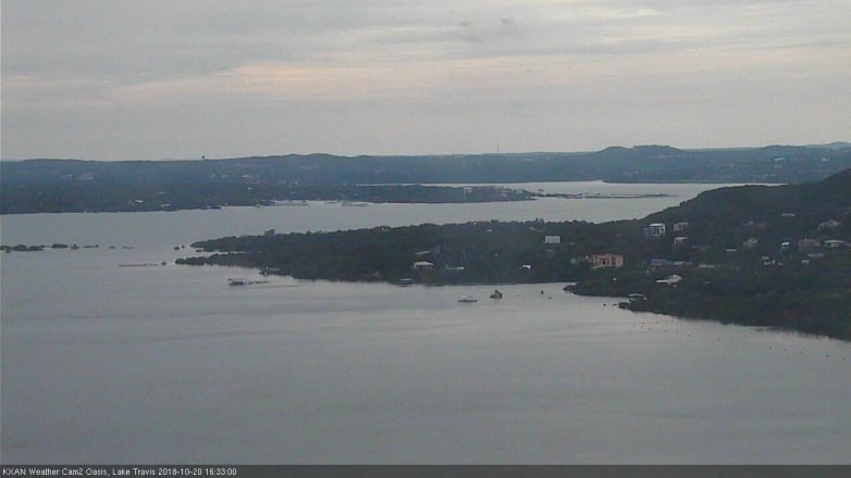 Lake Travis webcam, October 20, 2018 3:35 PM CT