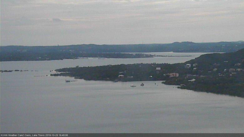 Lake Travis webcam, October 20, 2018 3:50 PM CT