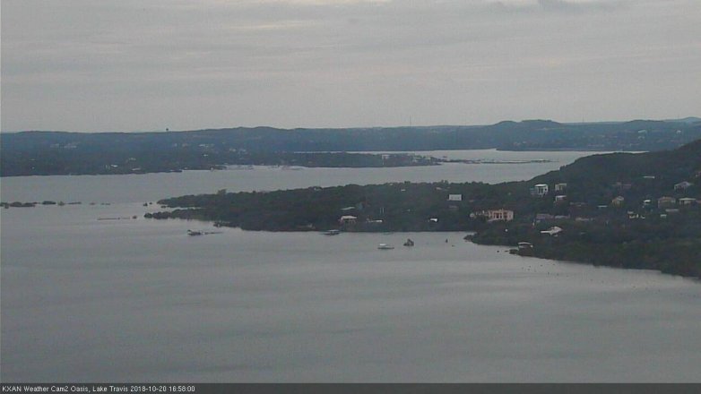 Lake Travis webcam, October 20, 2018 4:00 PM CT
