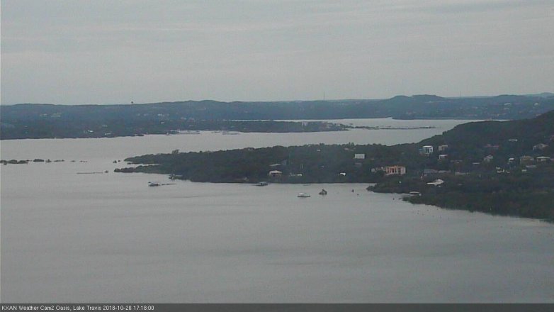 Lake Travis webcam, October 20, 2018 4:20 PM CT