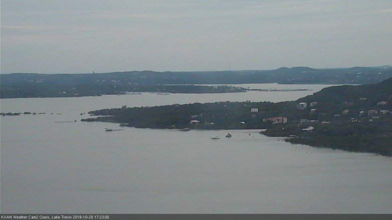 Lake Travis webcam, October 20, 2018 4:25 PM CT
