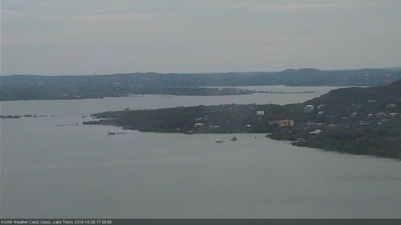 Lake Travis webcam, October 20, 2018 4:40 PM CT