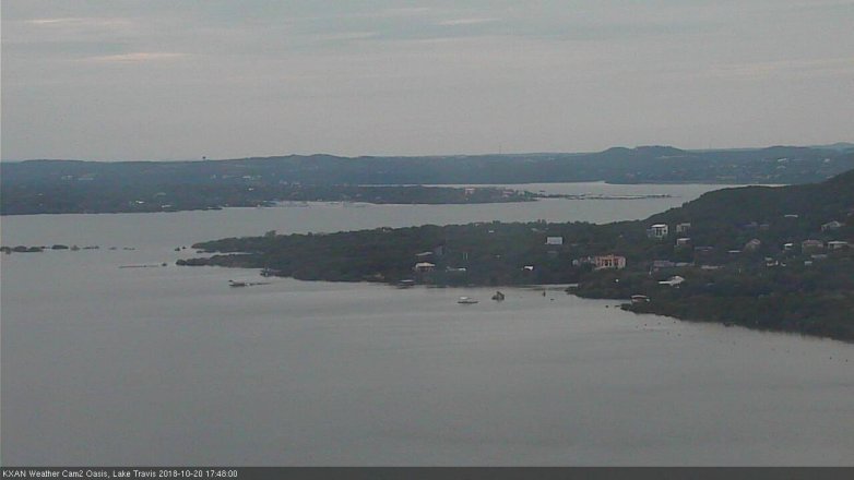 Lake Travis webcam, October 20, 2018 4:50 PM CT