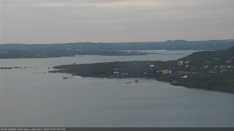 Lake Travis webcam, October 20, 2018 5:15 PM CT