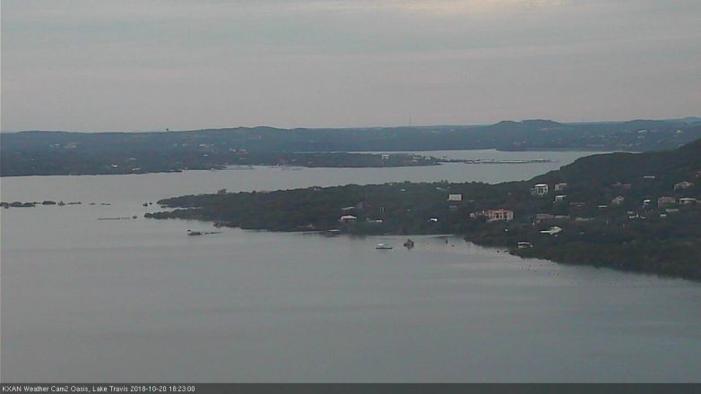Lake Travis webcam, October 20, 2018 5:25 PM CT