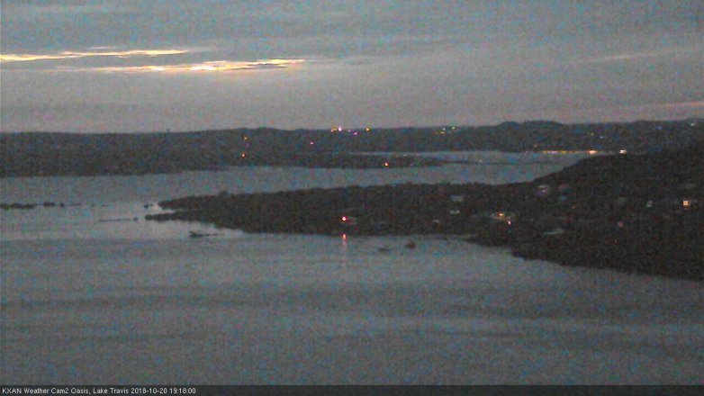 Lake Travis webcam, October 20, 2018 6:20 PM CT