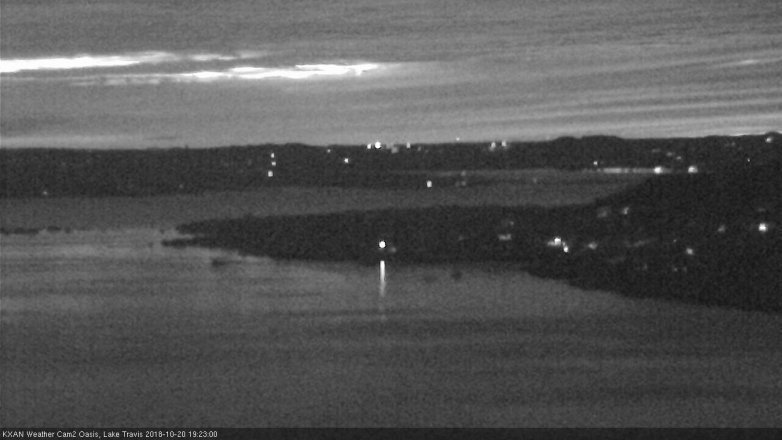 Lake Travis webcam, October 20, 2018 6:25 PM CT