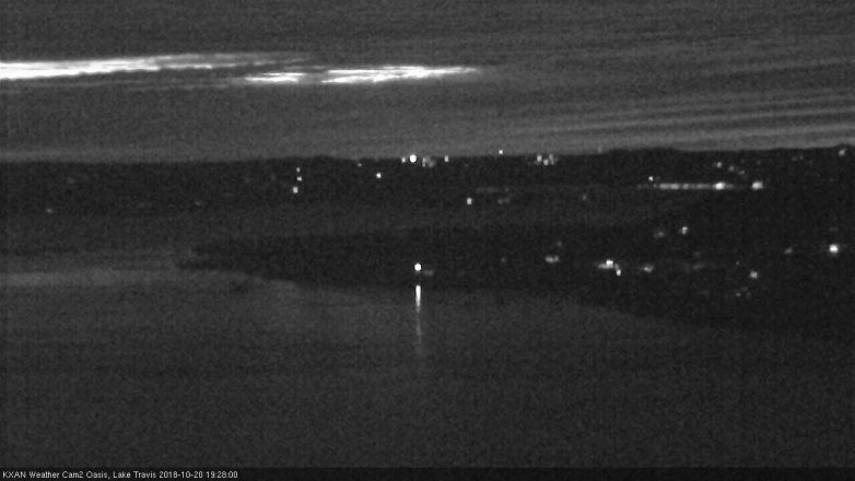 Lake Travis webcam, October 20, 2018 6:30 PM CT