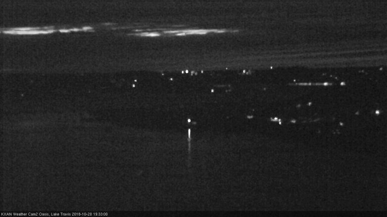 Lake Travis webcam, October 20, 2018 6:35 PM CT