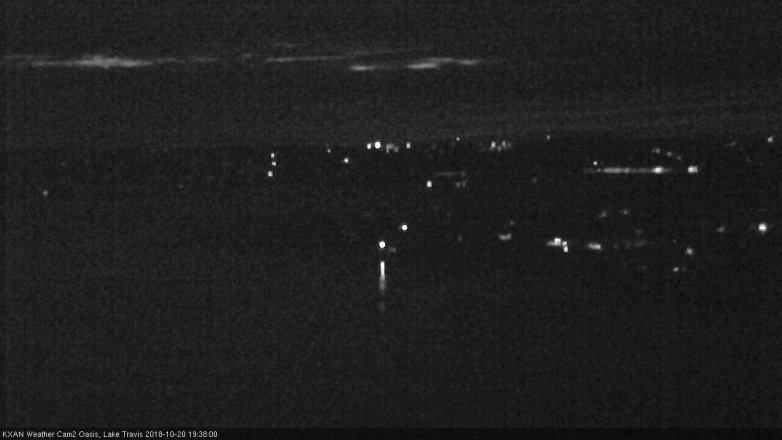 Lake Travis webcam, October 20, 2018 6:40 PM CT
