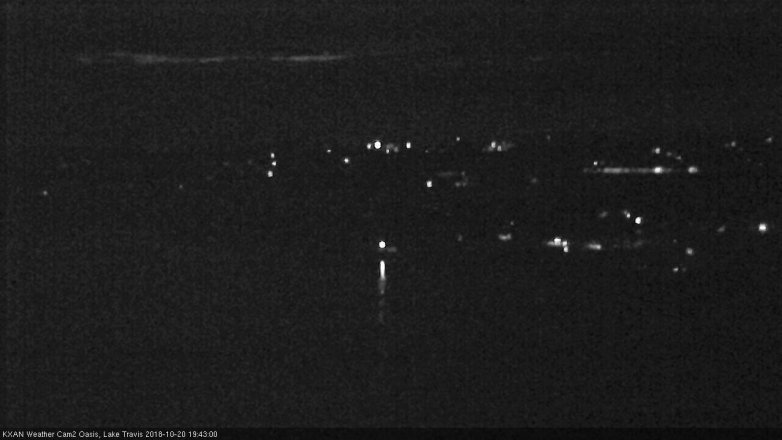 Lake Travis webcam, October 20, 2018 6:45 PM CT