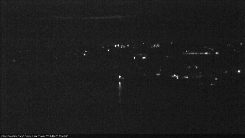 Lake Travis webcam, October 20, 2018 6:50 PM CT
