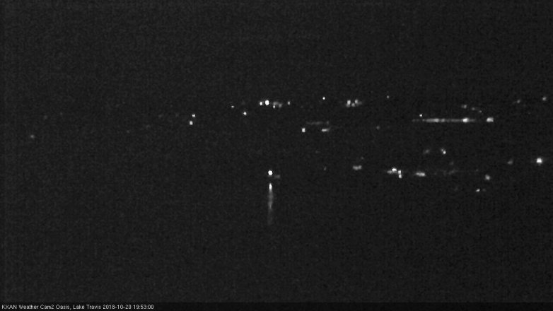 Lake Travis webcam, October 20, 2018 6:55 PM CT