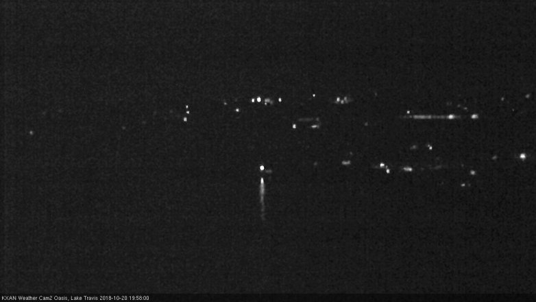 Lake Travis webcam, October 20, 2018 7:00 PM CT