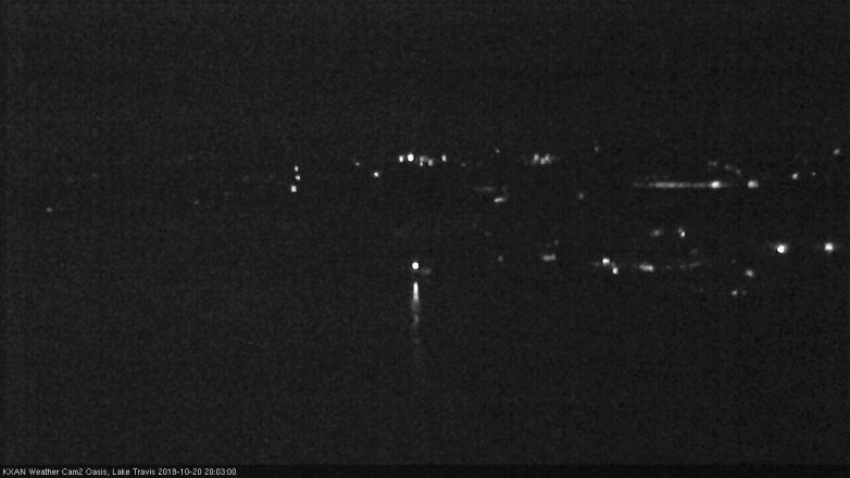 Lake Travis webcam, October 20, 2018 7:05 PM CT