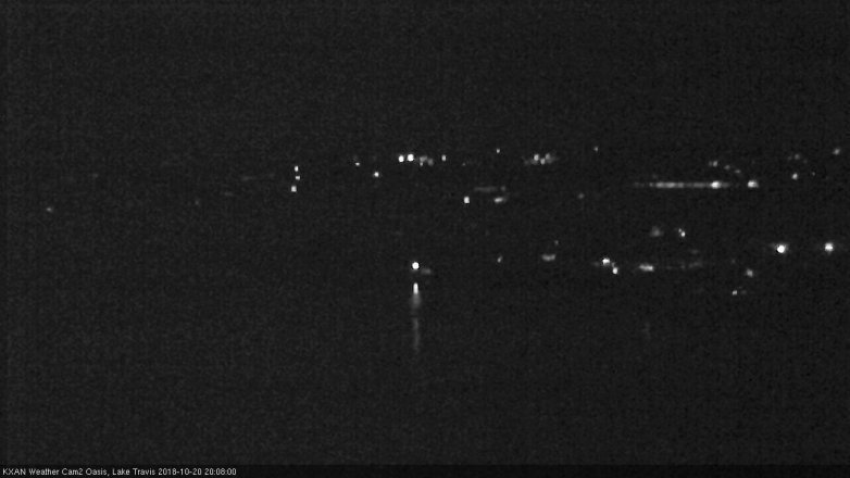 Lake Travis webcam, October 20, 2018 7:10 PM CT