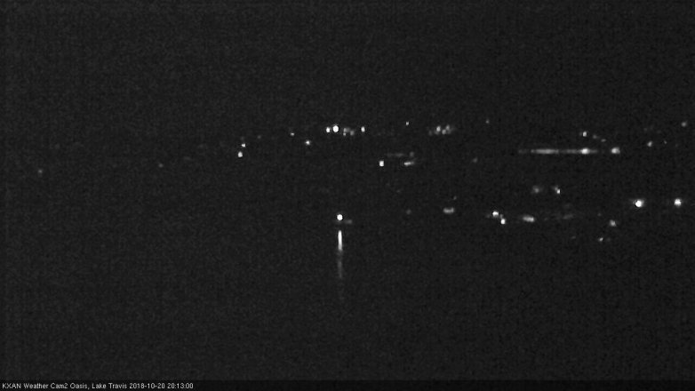 Lake Travis webcam, October 20, 2018 7:15 PM CT