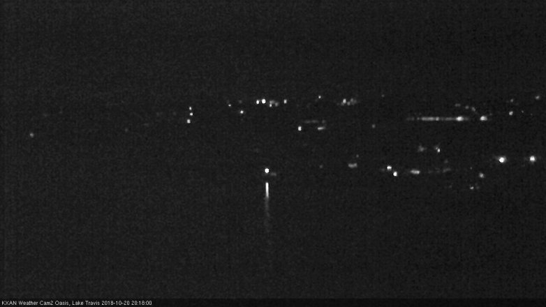 Lake Travis webcam, October 20, 2018 7:20 PM CT
