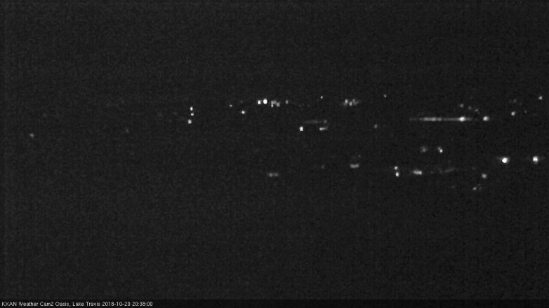 Lake Travis webcam, October 20, 2018 7:40 PM CT